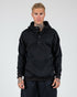 Hoodie With Snaps In Black